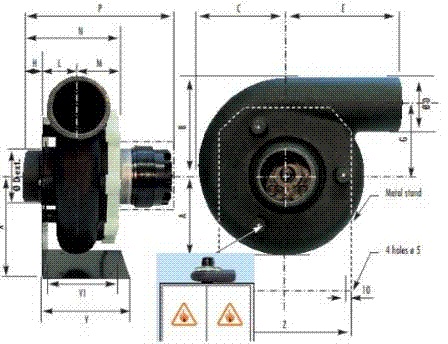 Quạt Hút Dùng cho tủ hút Esco PP025/PP030